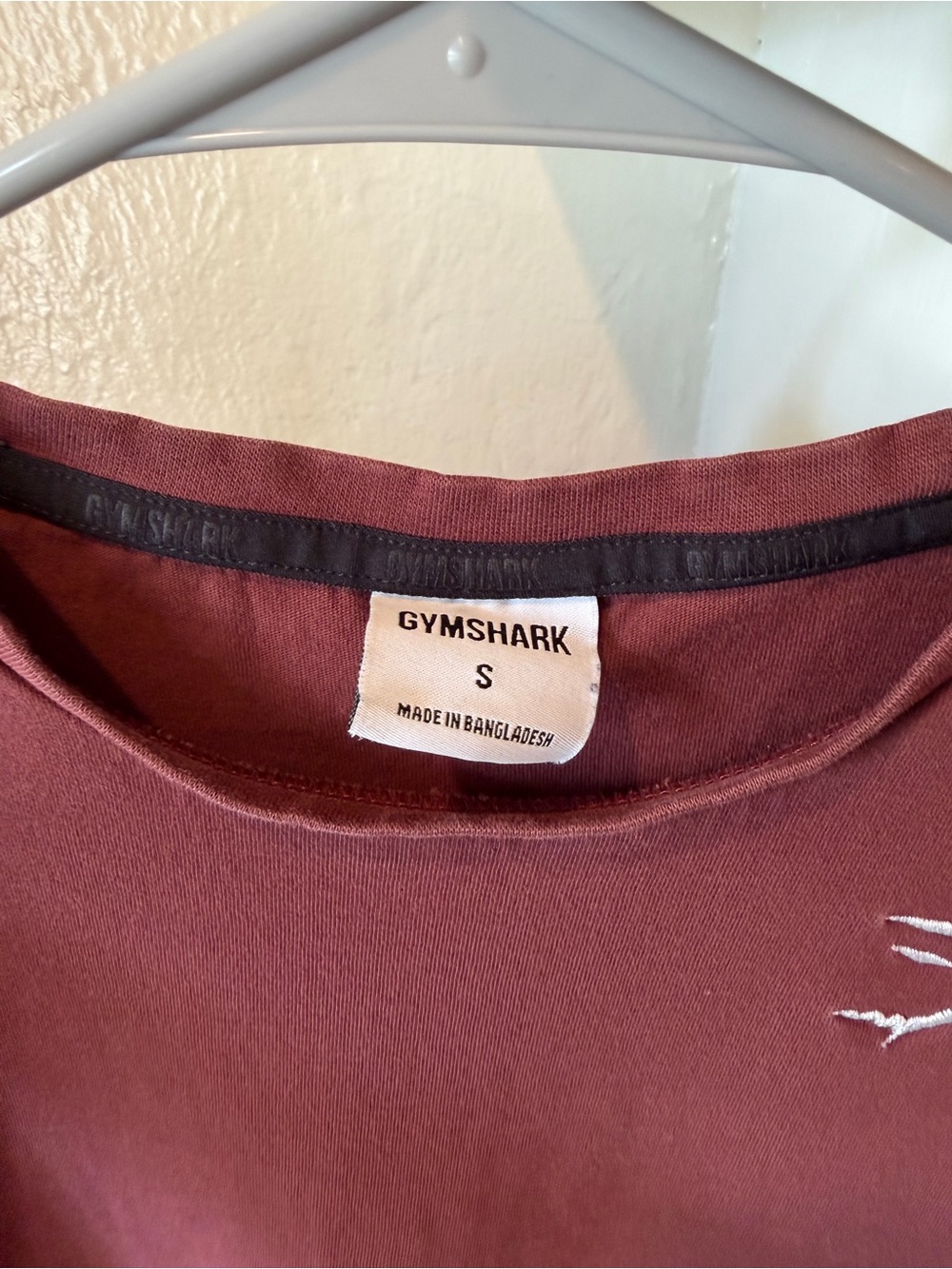 Gymshark Maroon Short-Sleeve Workout Top Size Small - Picture 2 of 7
